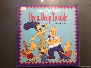 Discos de vinilo: The Simpsons feat. Bart & Homer - Deep, Deep Trouble - Maxi Single Geffen Records 1991